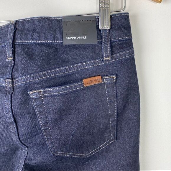 Joe’s Skinny Ankle Cropped Jeans In Dark Wash 27 - Picture 8 of 10